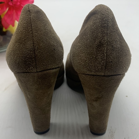 Calvin Klein Suede Taupe Heels Gabby Size 8 MCH4453E - Picture 6 of 13